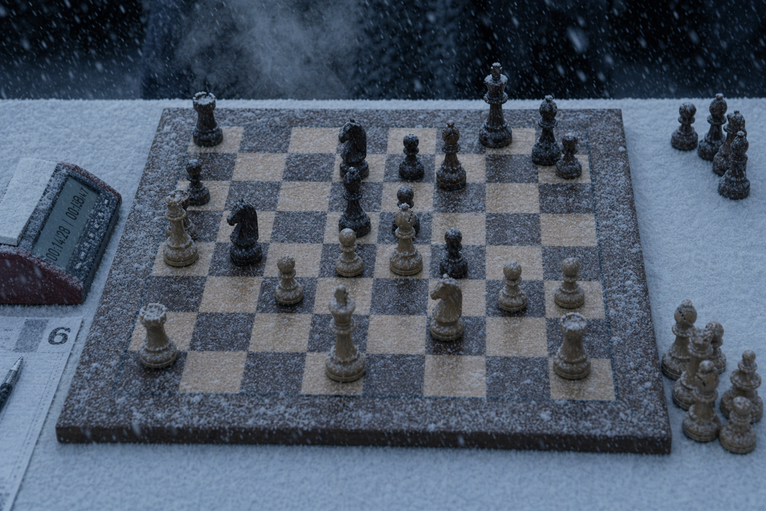 GPT-Image-2 案例 · 棋盘冬夜场景编辑