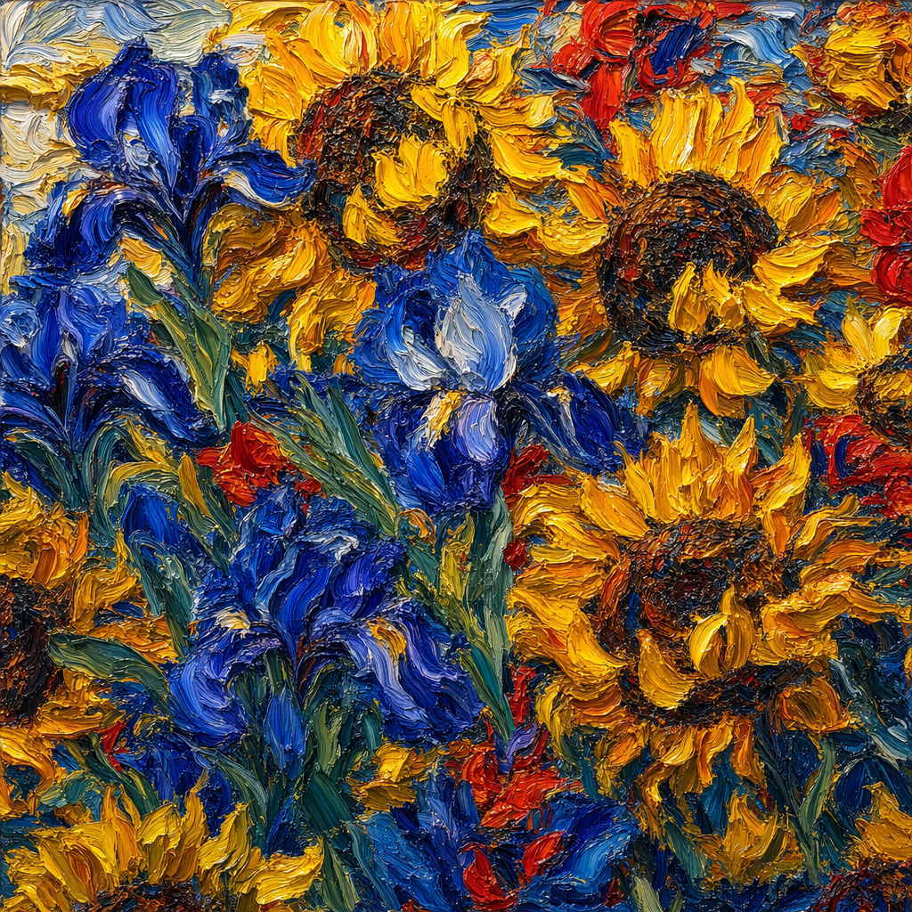 GPT-Image-2 案例 · 厚涂花卉节奏